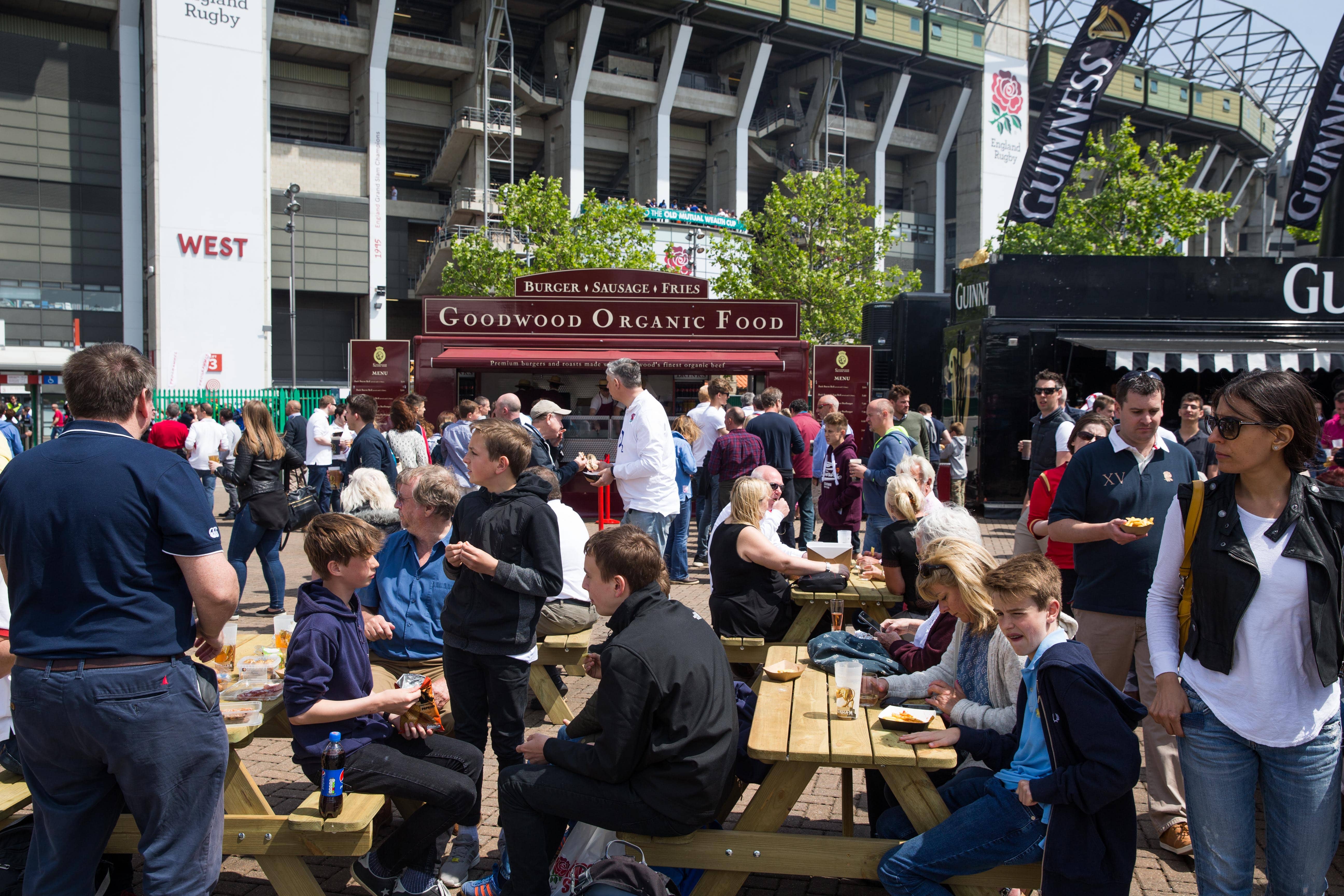 Food & drink match day Twickenham Stadium